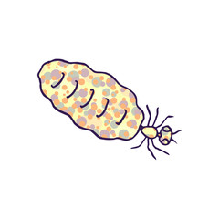 termite queen vector doodle sketch isolated on white background