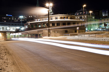 Fototapeta na wymiar Stockholm slussen by night