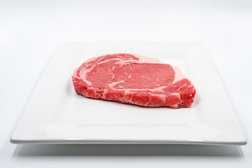 raw meat on a plate