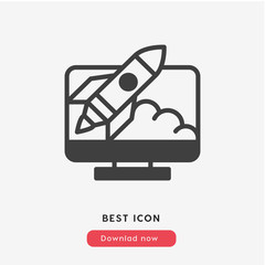 launch icon vector