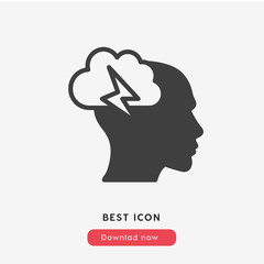 brainstorm icon vector