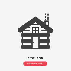 forest home icon vector