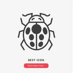 bug icon vector