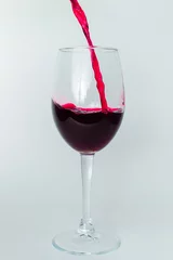 Fotobehang een glas wijn © Михаэль Свириденко