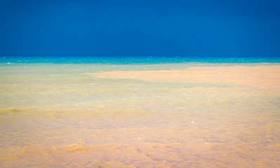 Obraz premium River flood to the sea