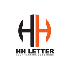 HH letter logo design
