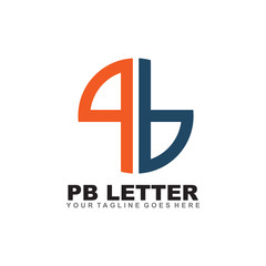 Obraz premium PB letter logo design vector template