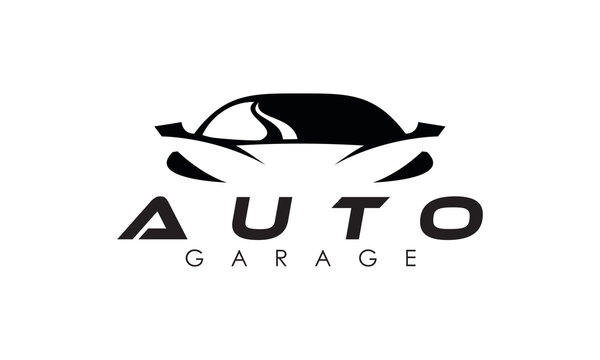 Auto center, garage service and repair logo,Vector Template Stock