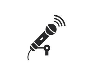 Microphone vector icon illustration design