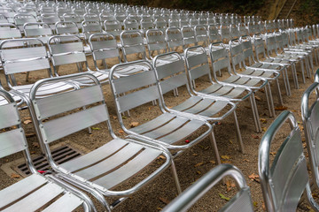 Chaises pour spectacle extérieur