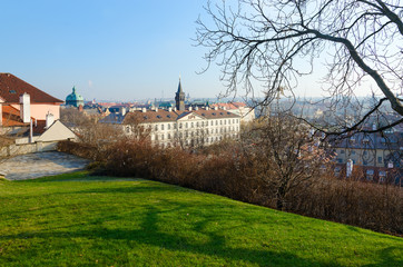 Naklejka premium Historical district of Prague Mala Strana, Czech Republic