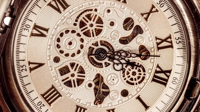 Spiral clock track of time