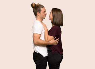 Happy couple in valentine day