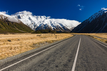 Fototapeta premium Hooker Valley Track in Aoraki National Park, New Zealand, South Island