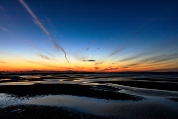 真玉海岸の夕日