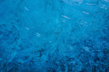 アイスランド・氷の洞窟（ヴァトナヨークトル）の氷壁