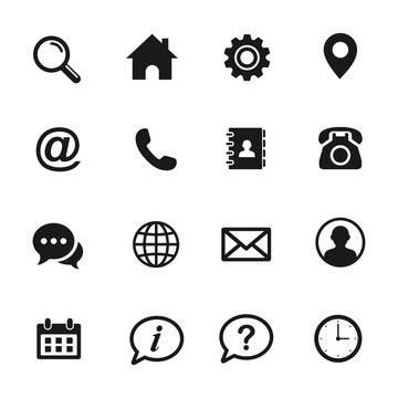 Web icon set. Set of web icon symbol vector