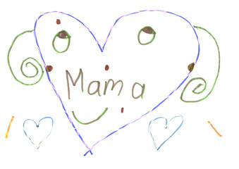 Liebesbotschaft an die beste Mama der Welt