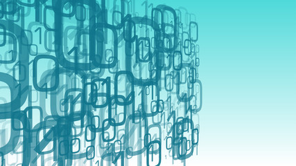 Cyber security big data, binary code computer cloud