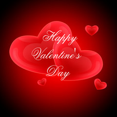 Typography poster greeting card label banner design to Valentine's Day