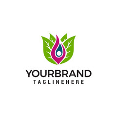 Fototapeta premium Leaf people healthy Healthcare logo