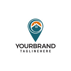 Obraz premium house location logo Template vector icon design