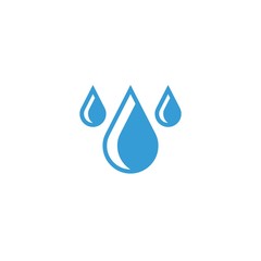 Drops flat vector icon. Water flat vector icon