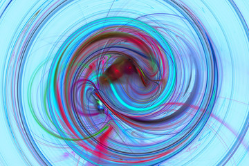 Abstract fractal art background illustration space geometry. Background consists fractal multicolor texture and suitable for use in projects imagination, creativity and design..