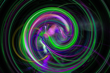 ..Abstract fractal shapes. Fantasy colorful chaotic fractal texture. 3D rendering illustration pattern.