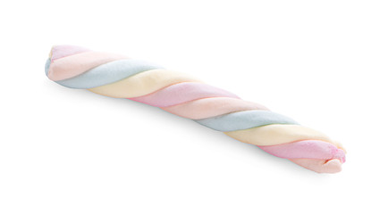 colorful marshmallows candy isolated on white background