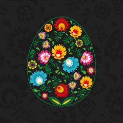 Polski folklor w kształcie jajka - Wielkanoc © clivio1