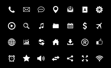 Web icon set. Set of web icon symbol vector