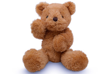 Teddy Bear lift , teddy bear isolated on white background