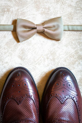 Man's style. Men's Accessories for groom. place for text