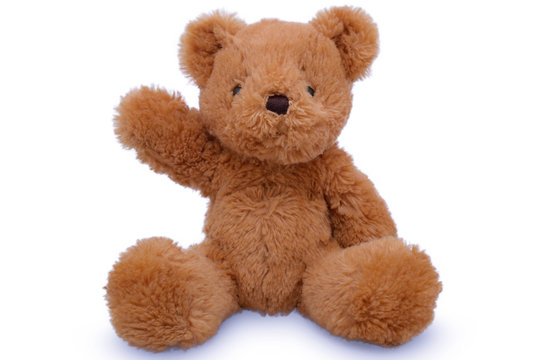 Naklejki Teddy Bear lift , teddy bear isolated on white background