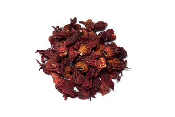 Obraz premium hibiscus flower tea still life close-up.
