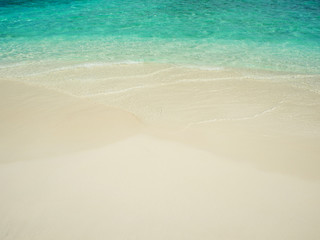 Fototapeta na wymiar Secluded island. Paradise tropical island, white sand and clear water. Landscape