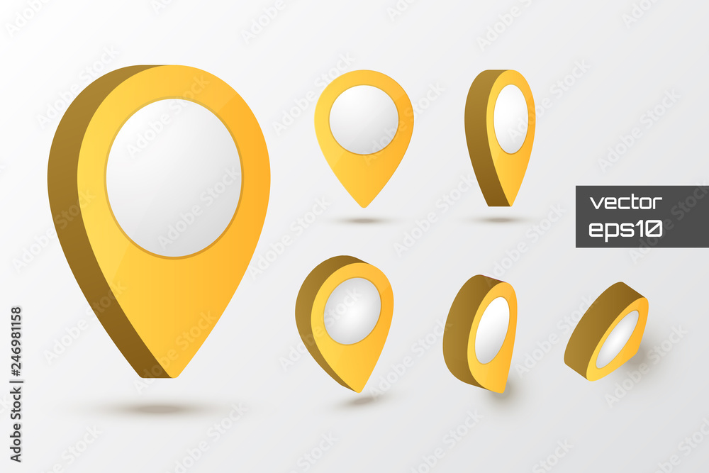Poster Map pointer vector illustration. 