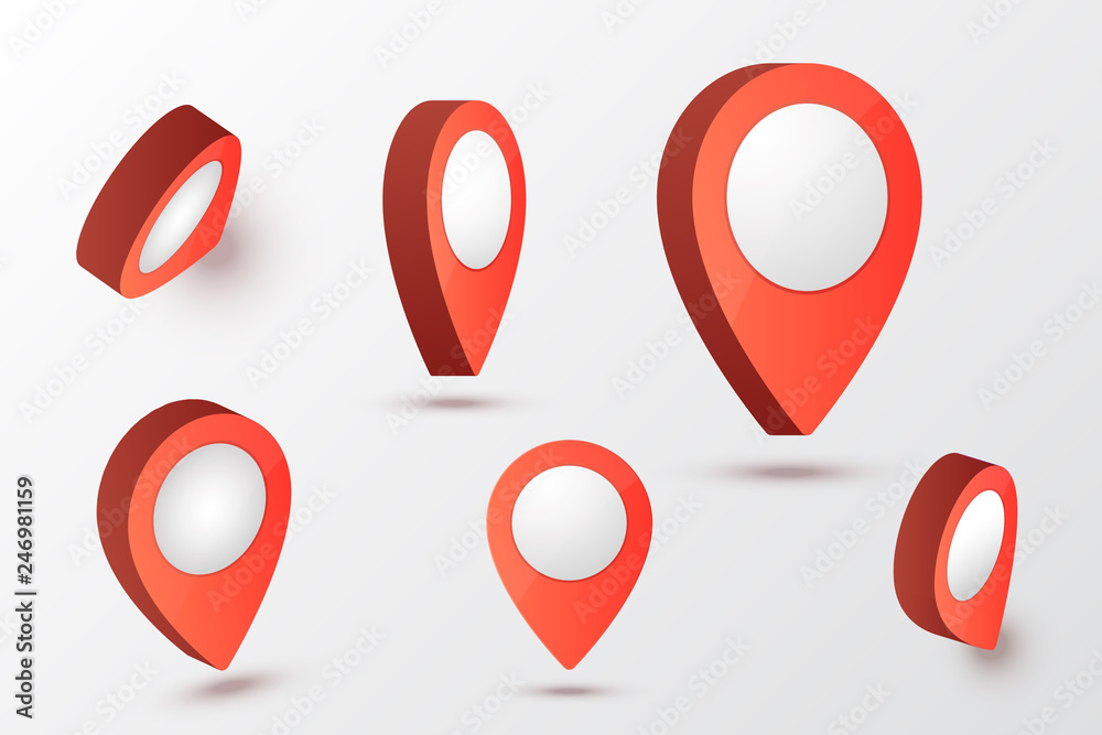 Poster Map pointer vector illustration. 
