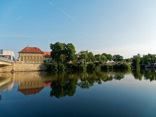 Obraz premium Stadtansicht Schweinfurt am Main, Unterfranken, Bayern, Deutschland