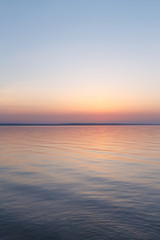 almost cloudless dawn / early morning before sunrise