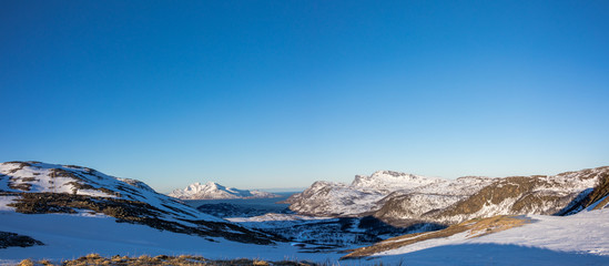 Obraz na płótnie Canvas Norwegens Norden im Winter
