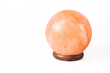 Healthy and decorative product Himalayan Salt Lamp oval shape with clipping path
