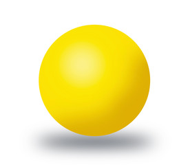 Toy ball on white background 