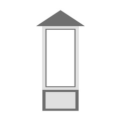 Billboard mockup isolated on white. Vector