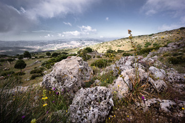 El Torcal Landschaft Felsen Aussicht