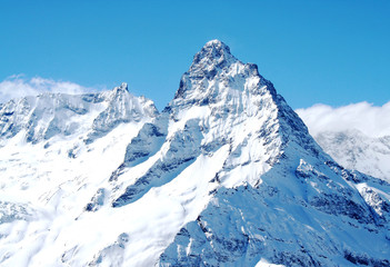 Obraz premium Mountain top in the mountains of Dombai