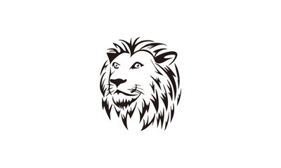 head lion vector