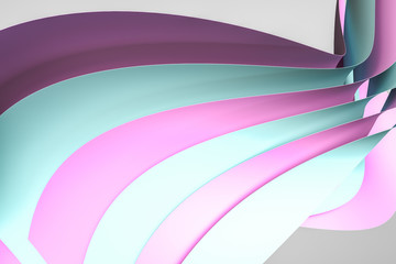 3d rendering, pink surface and graphic design background