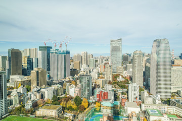 東京タワー展望台から見える東京の街並み